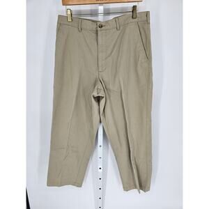 Puritan Men's Tan Straight Leg Mid Rise Cotton-Polyester Pant Size 36 x 29